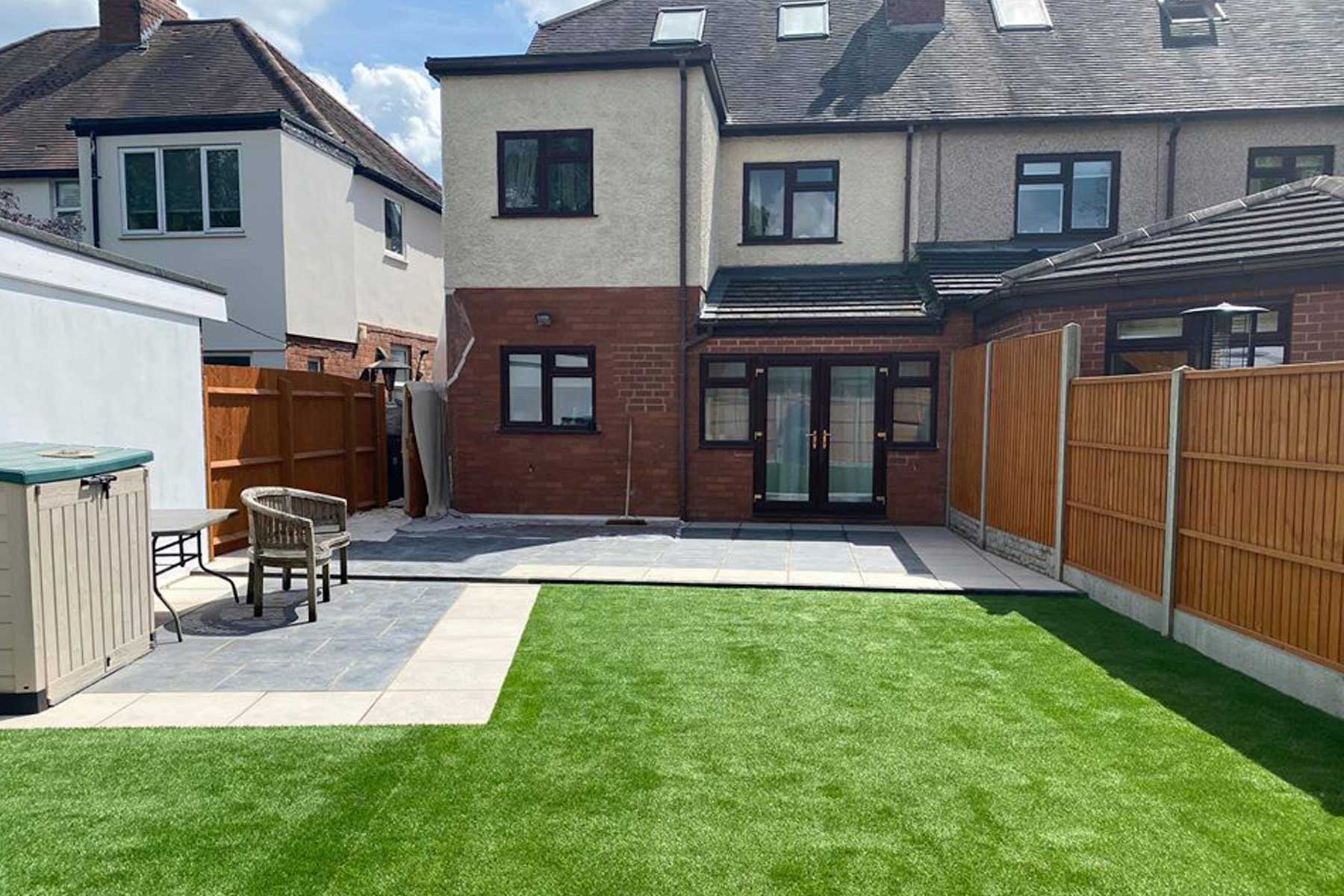 Rear house extension Kenilworth completed double storey project.