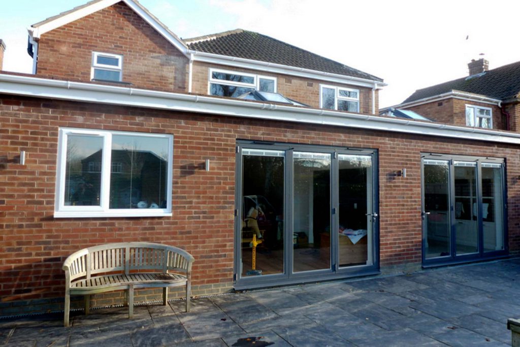 Single storey house extension Kenilworth Warwickshire.